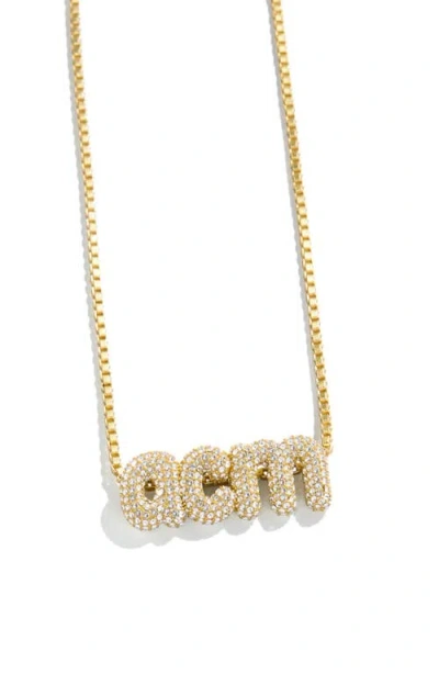 BAUBLEBAR BAUBLEBAR CUSTOM BUBBLE MONOGRAM NECKLACE