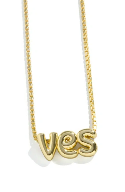 BAUBLEBAR BAUBLEBAR CUSTOM BUBBLE MONOGRAM NECKLACE