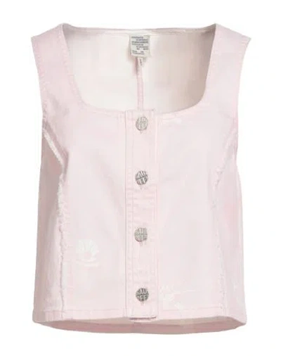 BAUM UND PFERDGARTEN BAUM UND PFERDGARTEN WOMAN TOP LIGHT PINK SIZE 6 ORGANIC COTTON, ELASTANE