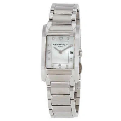 BAUME ET MERCIER BAUME AND MERCIER HAMPTON MOP DIAMOND DIAL LADIES WATCH 10050