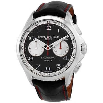 BAUME ET MERCIER BAUME ET MERCIER CLIFTON CHRONOGRAPH AUTOMATIC BLACK DIAL MEN'S WATCH M0A10369
