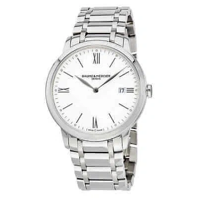BAUME & MERCIER BAUME ET MERCIER CLASSIMA WHITE DIAL MEN'S WATCH 10354