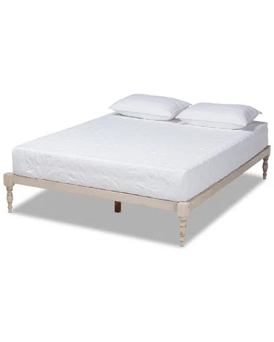 BAXTON STUDIO DNU BAXTON STUDIO ISELINE KING SIZE PLATFORM BED FRAME