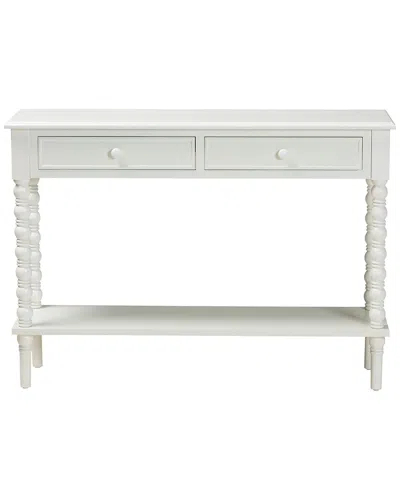 BAXTON STUDIO BAXTON STUDIO MALINDA CLASSIC 2-DRAWER CONSOLE TABLE WITH SPINDLE LEGS