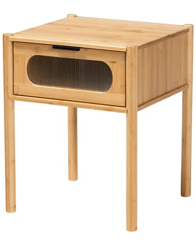 BAXTON STUDIO BAXTON STUDIO NARESH MID-CENTURY MODERN 1-DRAWER END TABLE