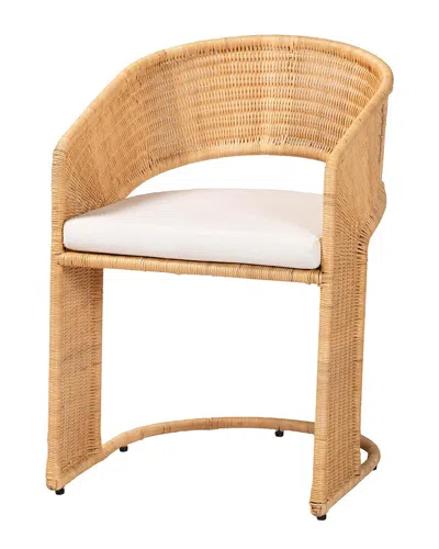 BAXTON STUDIO BAXTON STUDIO PALM BOHEMIAN RATTAN DINING CHAIR