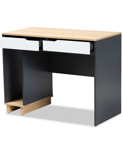 BAXTON STUDIO BAXTON STUDIO REED 2-DRAWER COMPUTER DESK