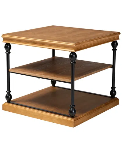 BAXTON STUDIO BAXTON STUDIO SEBASTIAN TRADITIONAL INDUSTRIAL 3-TIER END TABLE
