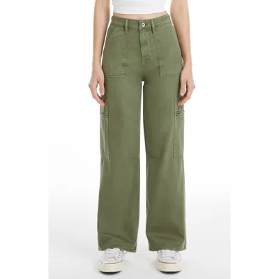 BAYEAS BAYEAS HIGH WAIST WIDE LEG CARGO JEANS