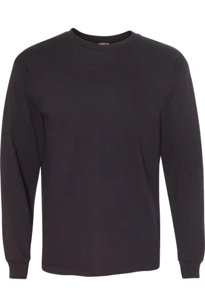 BAYSIDE USA-MADE 100% COTTON LONG SLEEVE T-SHIRT