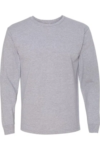 BAYSIDE USA-MADE 100% COTTON LONG SLEEVE T-SHIRT