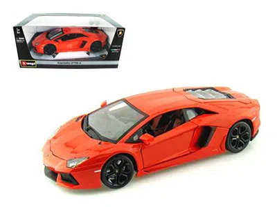 BBURAGO 2012 LAMBORGHINI AVENTADOR LP700-4 ORANGE 1/18 DIECAST MODEL CAR BY BBURAGO