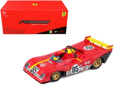 BBURAGO FERRARI 312P #85 JACKY ICKX - MARIO ANDRETTI 6 HOURS OF WATKINS GLEN (1972) 1/43 DIECAST MODEL CAR B