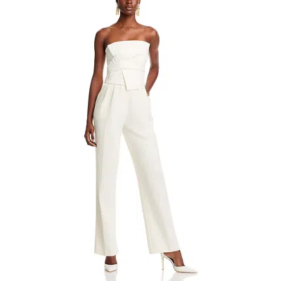 BCBGMAXAZRIA WOMENS LACE STRAPLESS JUMPSUIT