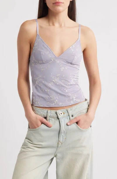 BDG URBAN OUTFITTERS BDG URBAN OUTFITTERS JE T'AIME FLORAL EMBROIDERED CAMISOLE