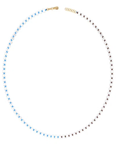 BEA BONGIASCA FLOWER FUNK 9K & SILVER 201.60 CT. TW. ROCK CRYSTAL BEADED