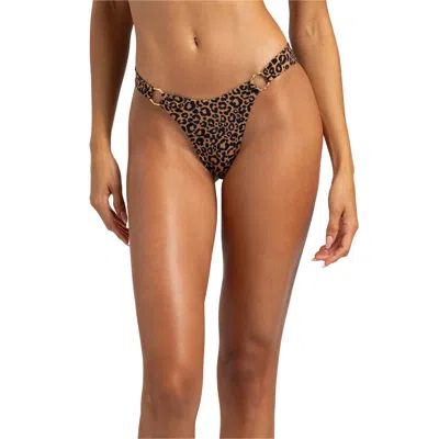 BEACH BUNNY SWIMWEAR LEOPARD LOVE SKIMPY BOTTOM