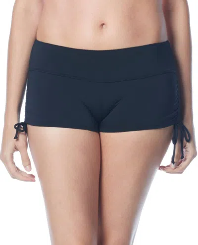 BEACH HOUSE BLAKE ADJUSTABLE SIDE TIE SWIM SHORT IN BLACK