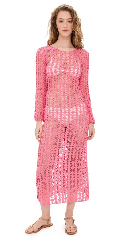 BEACH RIOT ARIANA DRESS HOT CORAL