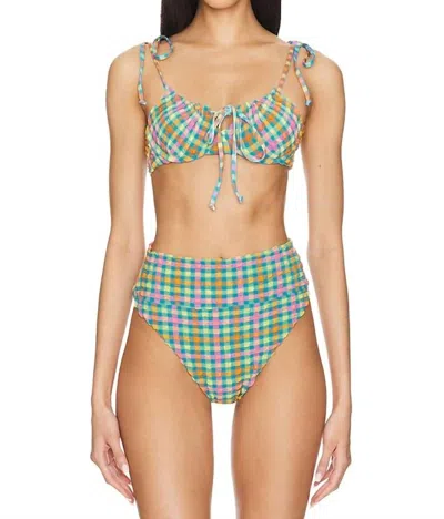 BEACH RIOT CAITLIN TOP IN SUNNY SIDE GINGHAM