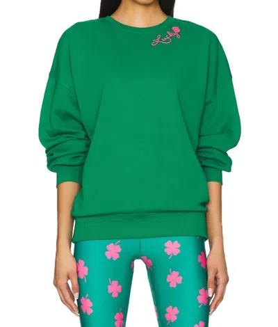 BEACH RIOT DEVYN OVERSIZED SWEATSHIRT IN LUCKY CLOVER
