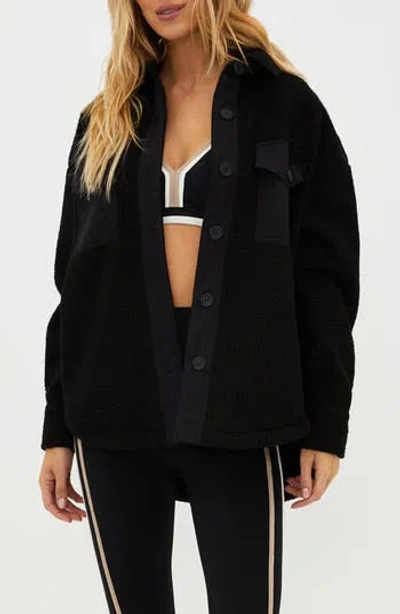 BEACH RIOT BEACH RIOT NOELLE FAUX SHEARLING SHACKET