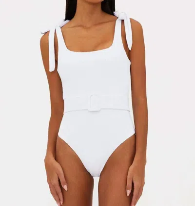 BEACH RIOT SYDNEY ONE PIECE SWIM SUIT IN WHITE