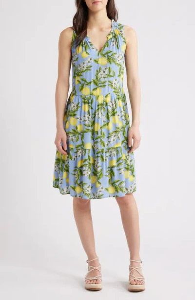 BEACHLUNCHLOUNGE BEACHLUNCHLOUNGE BELLA DOT PRINT TIERED DRESS