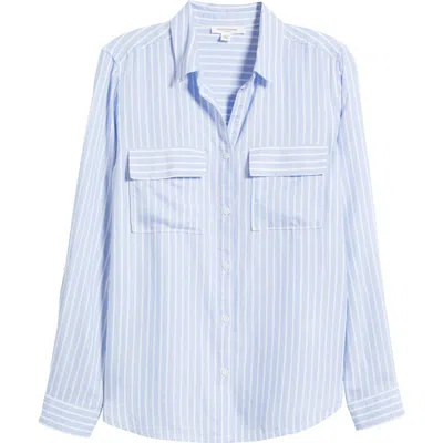 BEACHLUNCHLOUNGE BEACHLUNCHLOUNGE FARRAH STRIPE BUTTON-UP SHIRT