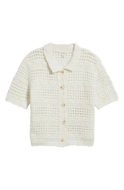 BEACHLUNCHLOUNGE BEACHLUNCHLOUNGE PENNY OPEN KNIT SHORT SLEEVE CARDIGAN