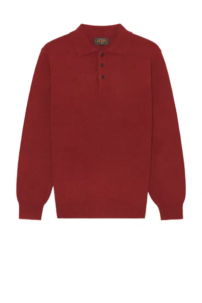 BEAMS KNIT POLO 9G SWEATER