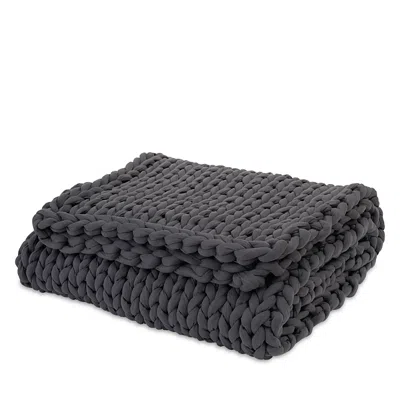 BEARABY COTTON NAPPER KNITTED WEIGHTED BLANKET, 20LBS