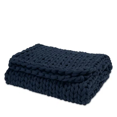 BEARABY COTTON NAPPER KNITTED WEIGHTED BLANKET, 20LBS