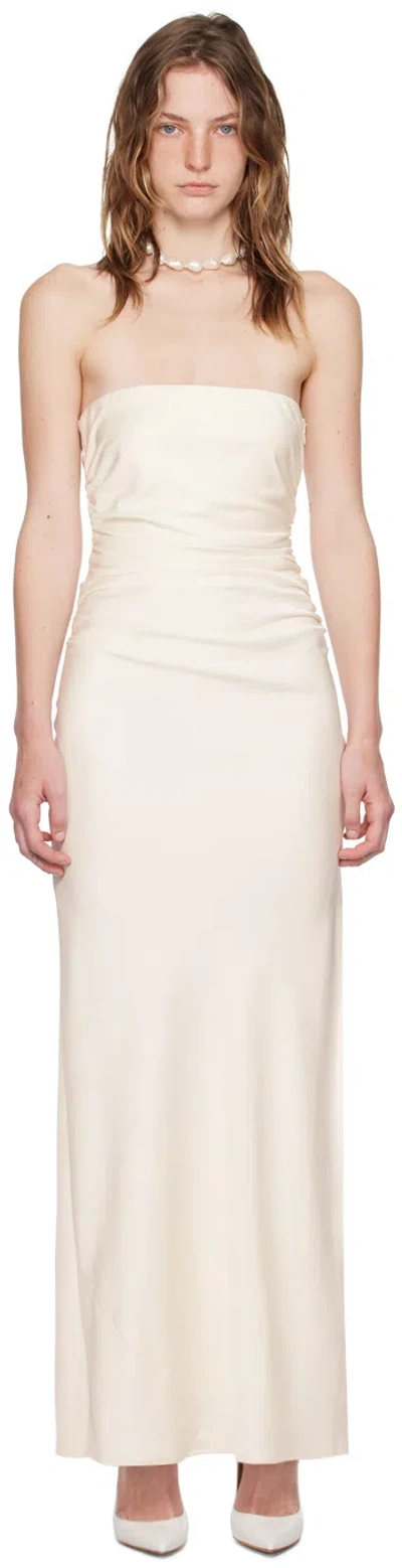 BEC & BRIDGE OFF-WHITE ETERNITY MAXI DRESS