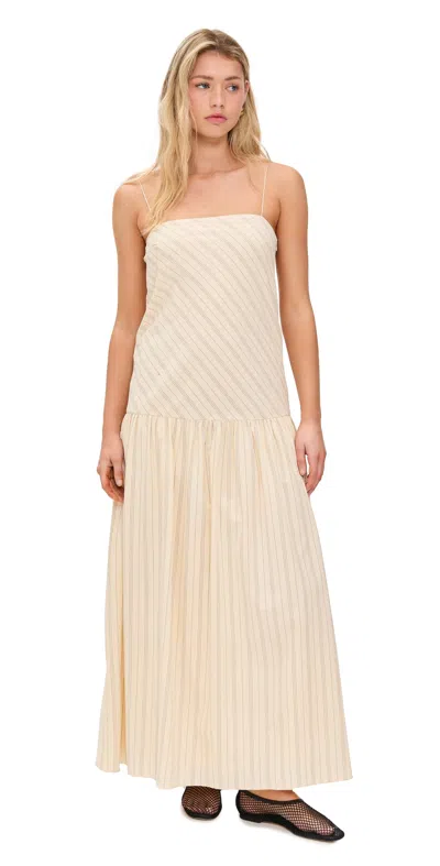 BEC & BRIDGE PEYSON MAXI DRESS CREAM/BLACK STRIPE
