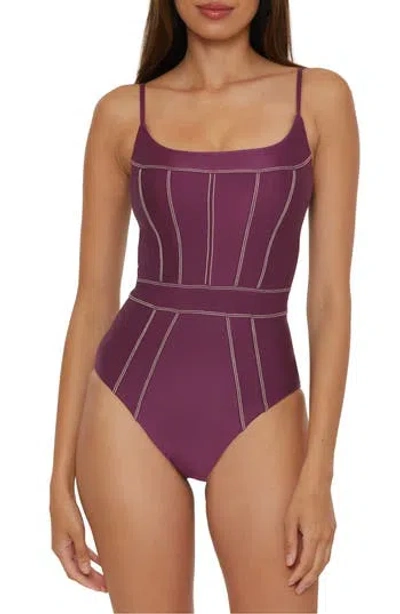 BECCA BECCA COLOR SHEEN ONE-PIECE SWIMSUIT