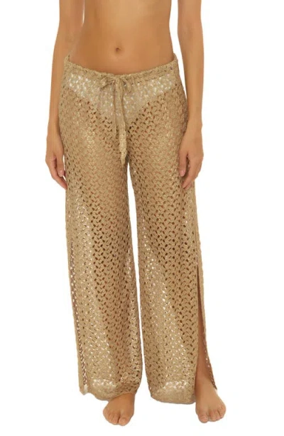 BECCA BECCA PARADISE OPEN KNIT COVER-UP PANTS