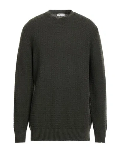 BECOME BECOME MAN SWEATER MILITARY GREEN SIZE 46 WOOL, POLYAMIDE