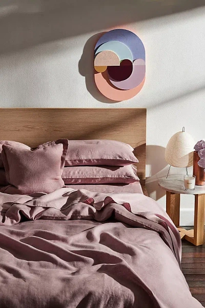 BED THREADS FRENCH FLAX LINEN DUVET COVER IN LAVENDER AT URBAN OUTFITTERS