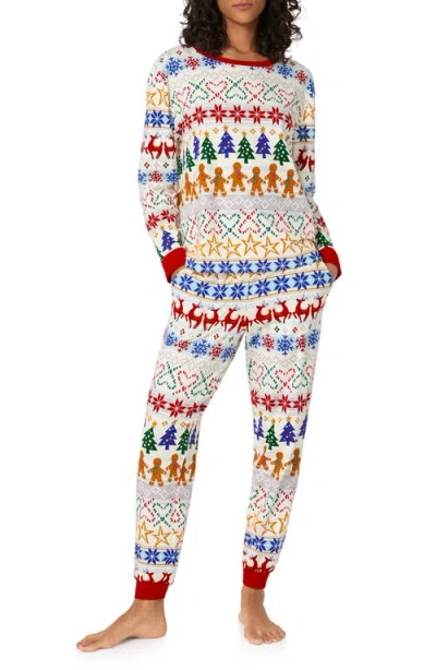 BEDHEAD PAJAMAS BEDHEAD PAJAMAS HOLIDAY PRINT STRETCH ORGANIC COTTON PAJAMAS