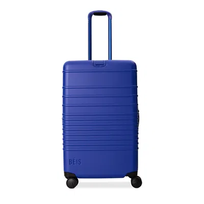 BEIS BEIS MEDIUM CHECK-IN ROLLER IN COBALT BLUE
