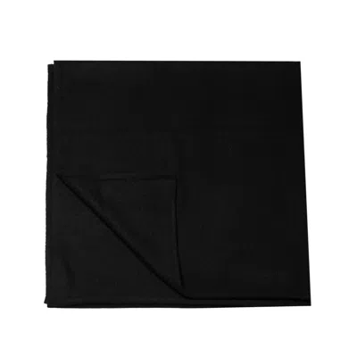 BEL CASHMERE WOMEN'S BIG KNITTED SCARF BLACK