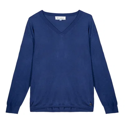 BEL CASHMERE WOMEN'S DAPHNE SWEATER DARK BLUE