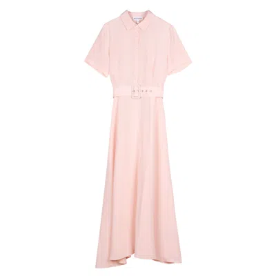 BEL CASHMERE WOMEN'S MONACO SILK DRESS PINK