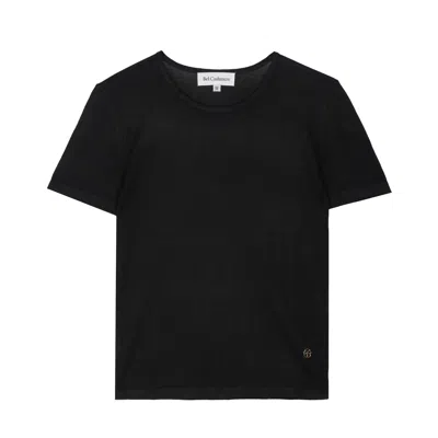 BEL CASHMERE WOMEN'S VALENTINA SILK AND CASHMERE SHIRT BLACK