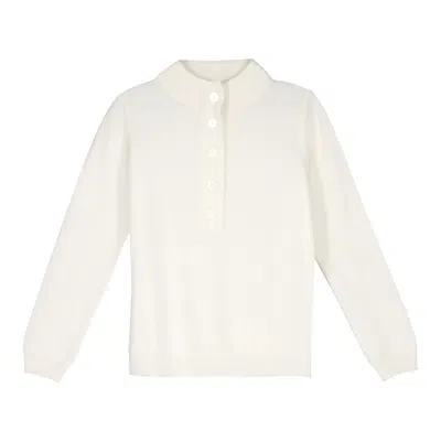 BEL CASHMERE WOMEN'S WHITE EMI SWEATER IVORY