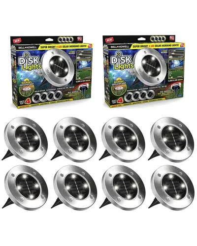 BELL + HOWELL BELL + HOWELL 4 LED ROUND OUTDOOR DISK LIGHTS - 8 PACK
