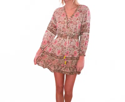 BELL PATTON MINI DRESS IN MINT AND PINK FLORAL