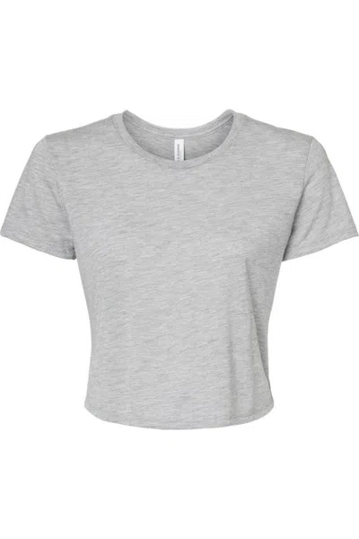 BELLA+CANVAS WOMENS FLOWY CROP TEE