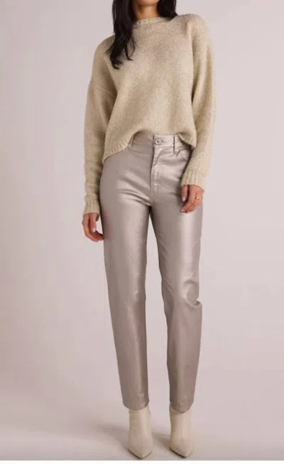 BELLA DAHL LENNON STRAIGHT LEG JEANS IN SILVER